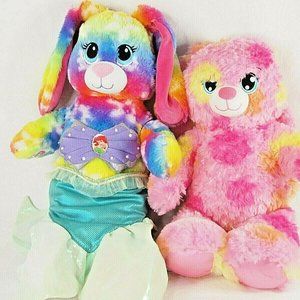 Lot of 2 Build-A-Bear Rabbits - Blooms & Blossom